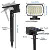 46 LED Solar Landscape Lights Outdoor IP65 Waterproof Solar Light with 3 Modes Solar Garden Spotlight for Yard Lawn Walkway