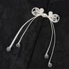 Ornamental Textile Cordwork for Traditional Dressmaking, Chinese Style Fabric Trim with Long Drape Detail for Apparel Use