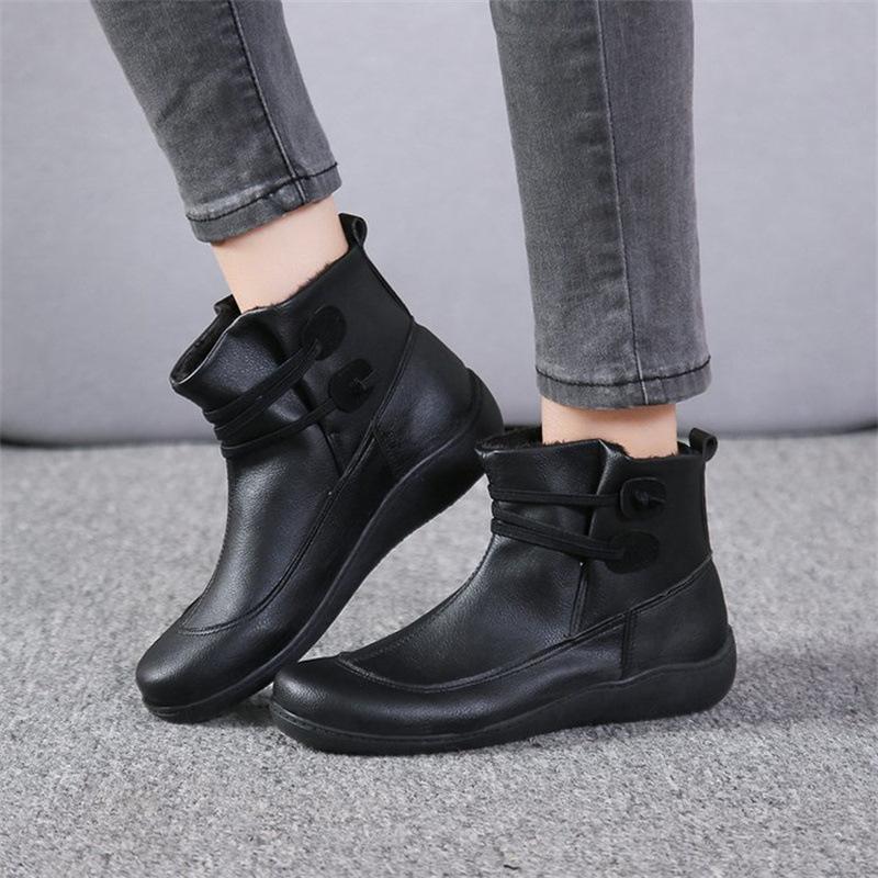 New European and American Autumn and Winter Short Boots Thick-soled Sports Lace-up Large-size Short Boots Martin Boots