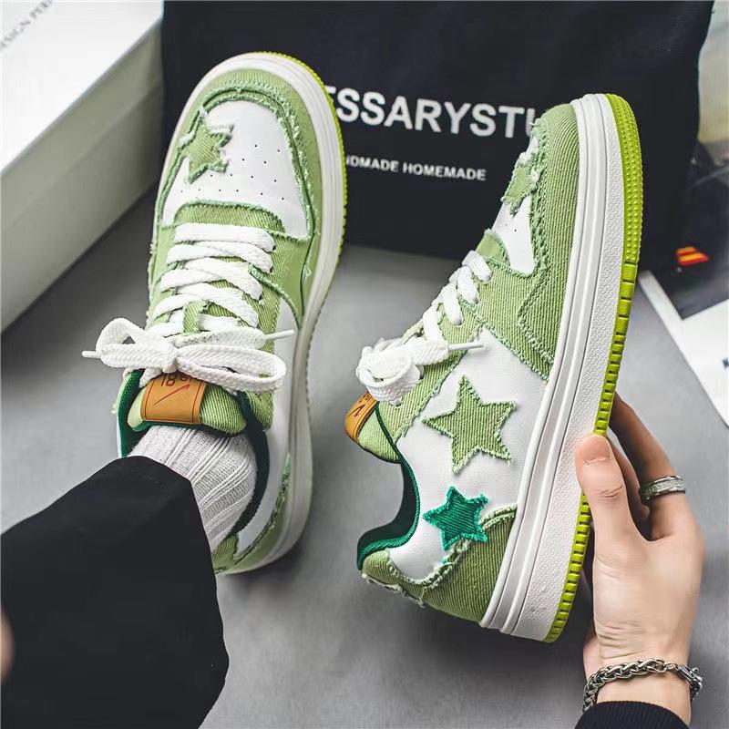 

Мужская обувь Star board весна 2024 года, новинка, интернет-знаменитость, досуг, студент, Air Force One, корейская версия универсальной платформы, туфли Tide 44