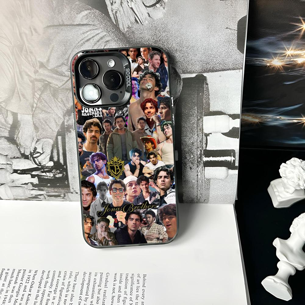 

Singer Jonas B-Brothers Phone Case Matte Colored Silver For IPhone 16 17 15 14 13 12 11 Pro Max Plus XS X Shockproof Hard Cover iPhone17 Pro Max