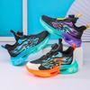 Kids Running Shoes With Rotating Buckle Breathable Mesh Low Top Boys Girls