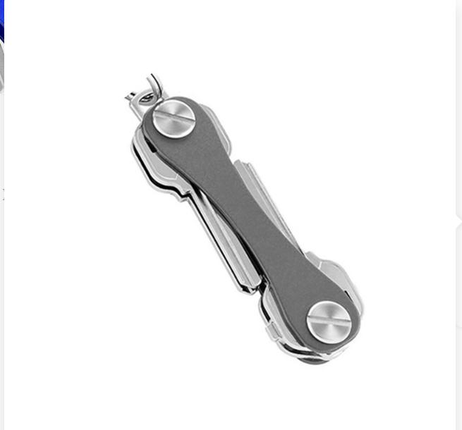 Smart Key Chain Mini Keychain Compact Key Decorative Holder Clip Home Storage Metal Key Clip Aluminum Organizer Keychain Outdoor