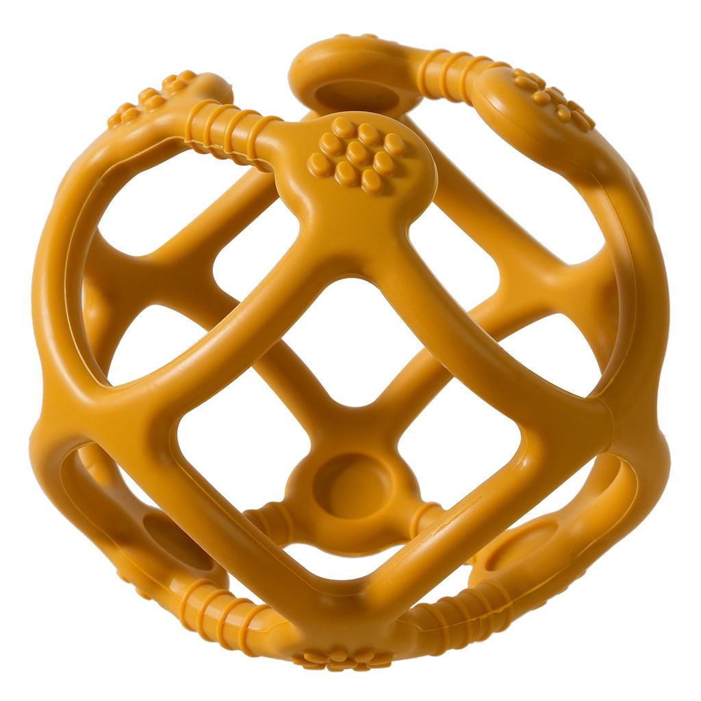 Color Kids 1PCS Silicone Baby Toy Ball Shape Chewing Toys Toddler Teether Toy BPA Free Teething Toys For Babies Soft Baby Stuff