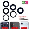 11Pcs, Camera Glass Lens Back Rear Camera Glass Lens with Glue Parts For iPhone 17 Pro Max 17 Pro 17 Air Back Camera Lens