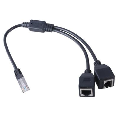 Mehrere Geräte RJ45 LAN-Netzwerk-Splitter 1 Stecker auf 2 Buchsen Y-Adapterkabel Ethernet-Verlängerungskabel
