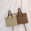 Mode einfache hohle Strandtaschen Frauen Stroh gestrickt große Handtaschen Tote