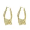 European & American Minimalist Twisted Line Earrings – Irregular Design for Ladies' Elegant Style