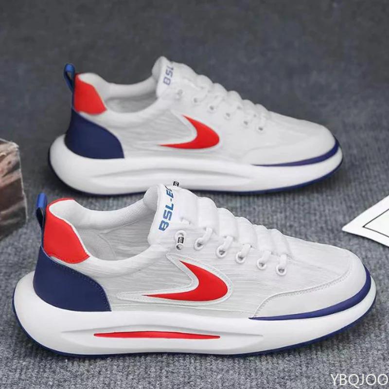 Fashion Men's Shoes Breathable Mesh Sports Shoes 2025 Men Women Comfortable Soft Sole Anti Slip Forrest Gump Fashion Small White Shoe