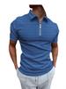Men's Slim Fit Solid Color Polo Shirt - Short Sleeve, Turn-Down Collar, High-End Summer Tee
