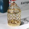 Birdcage Shape Bird Cage Candle Holder Iron Art Decorative Bird Lantern Tealight Exquisite Metal Candlestick Home Decor