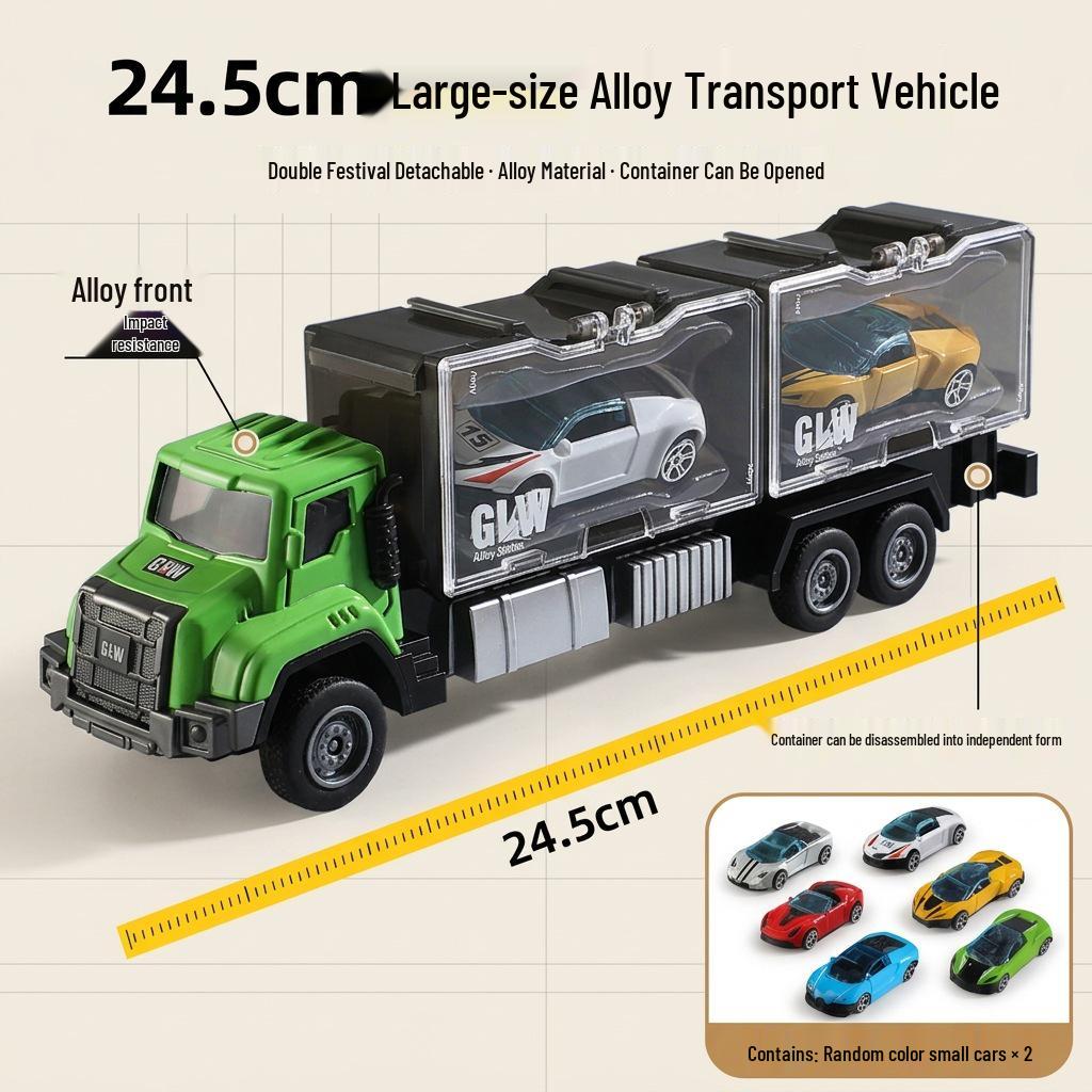 Children's Alloy Inertial Container Truck & Storage Car Toy