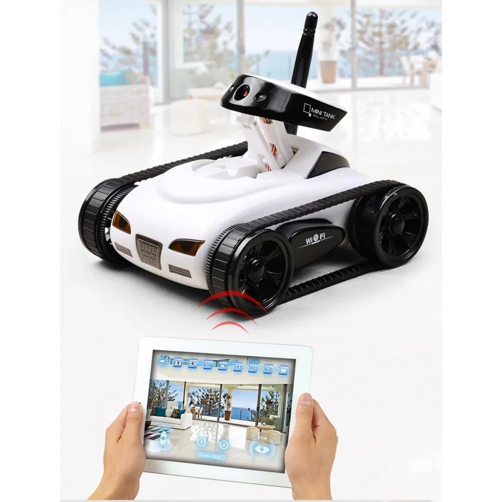RC Camera Tank FPV WIFI Jakość w czasie rzeczywistym Mini RC Car Kamera HD Wideo Zdalne sterowanie Samochód Robot Inteligentna aplikacja Bezprzewodowe zabawki