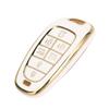 7 Buttons Car Key Fob Cover PU Full Coverage Protective Portable Car Key Cover Protector for Sonata     2022 To 2024