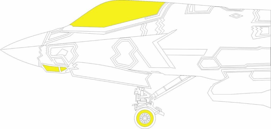 Eduard Paint Mask Seal Masking Seal for Plastic Models EDUCX692 1/72 F-35A (for Revell) (Airplane)
