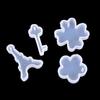 12ks/sada děr Klíč Waterdrop Silicon Mold Forma Pryskyřice Výroba šperků Diy Craft