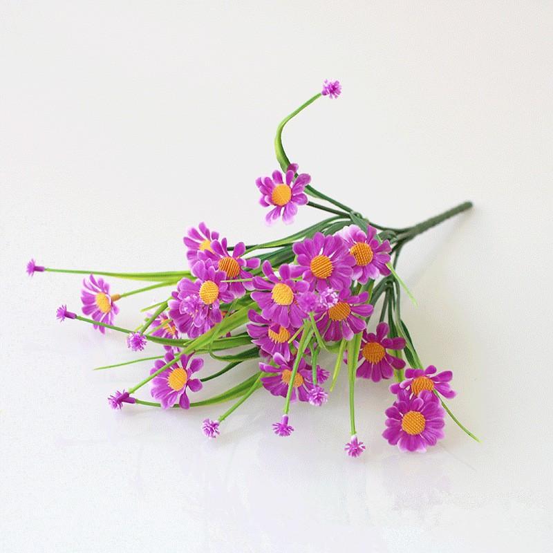 

Bellium Minutum Artificial Bouquet For House Decor And Event Photography маджента
