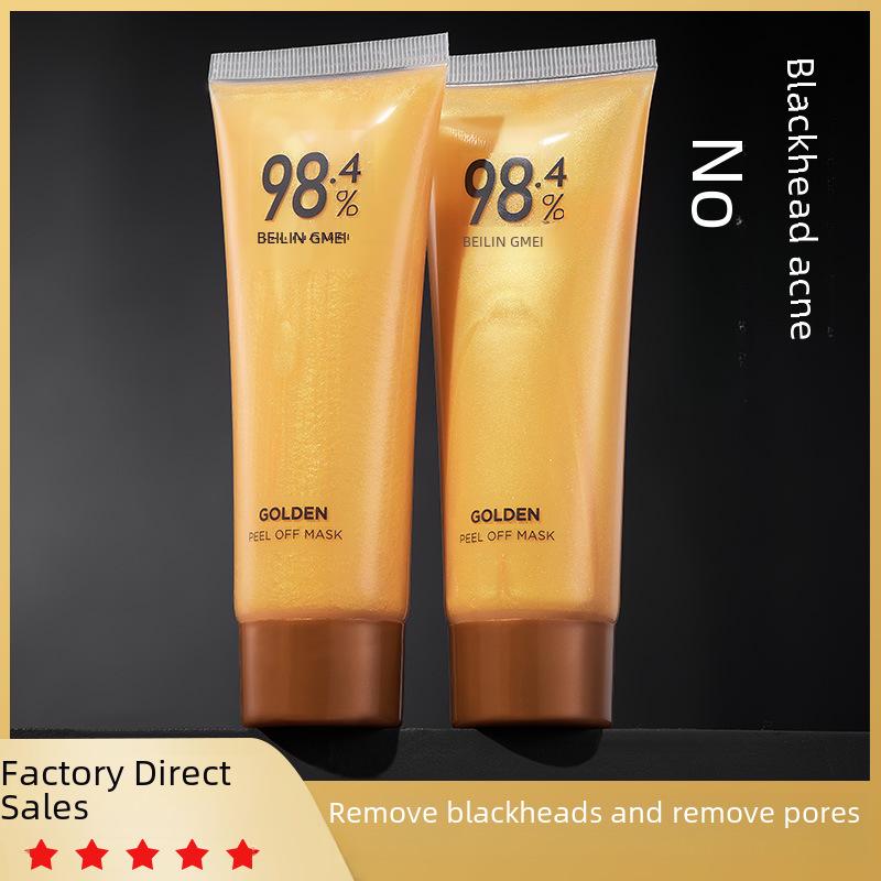 Benefici della Maschera Peel-Off all'Oro 24k: Struccante Esfoliante Punti Neri per Pulizia Profonda e Cura del Viso.