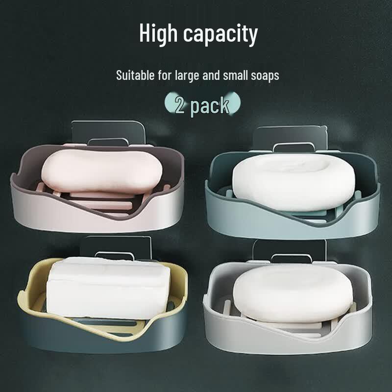 European Style Wall-Mounted Soap Dish 2-Pack