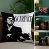 Classic S-Scarface Movie Pillow Case Plush Fabric Soft Double Sided Print Sofa Cushion Cover Throw Pillow Covers