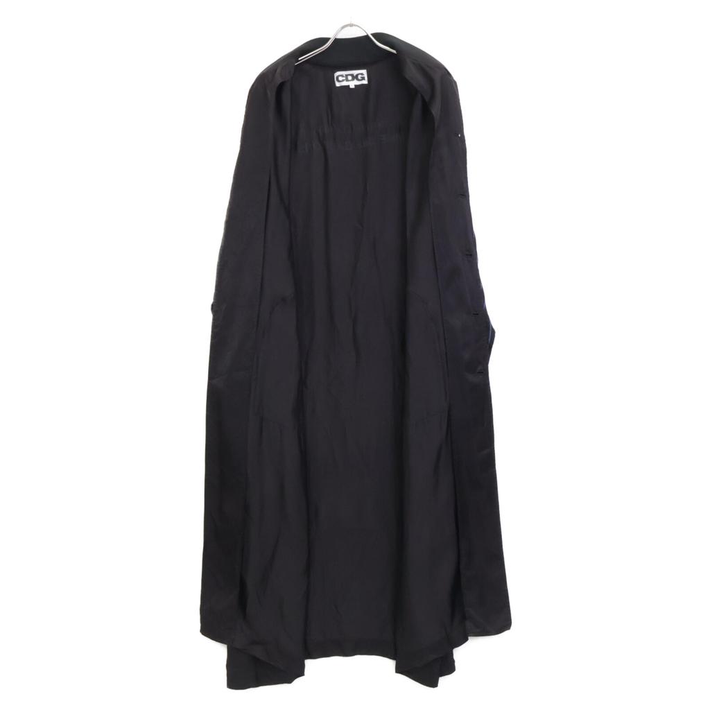 COMMEdesGARCONS CDG Black SZ-C001 Striped Staff Coat coat L Black Blue StripesUsed