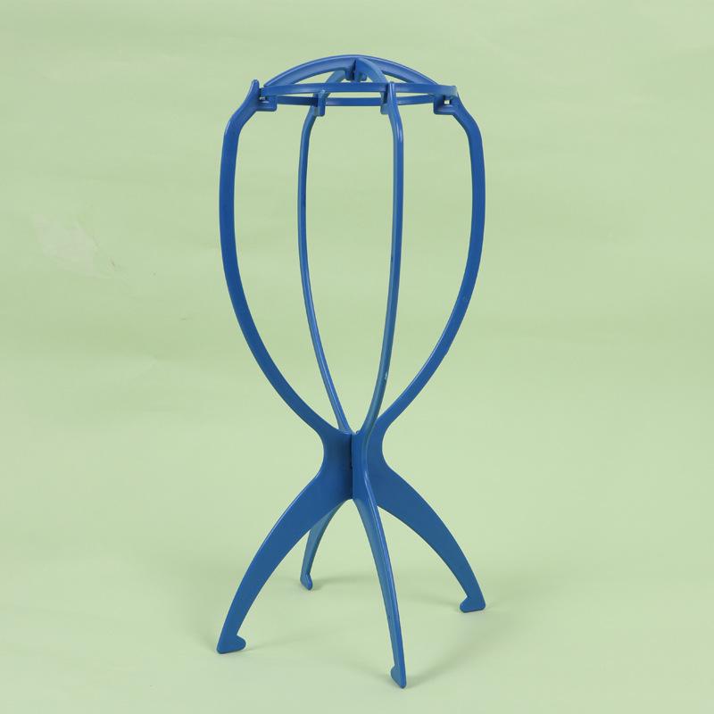 

Colorful Portable Wig Stand with Plastic Head Cover and Storage Rack