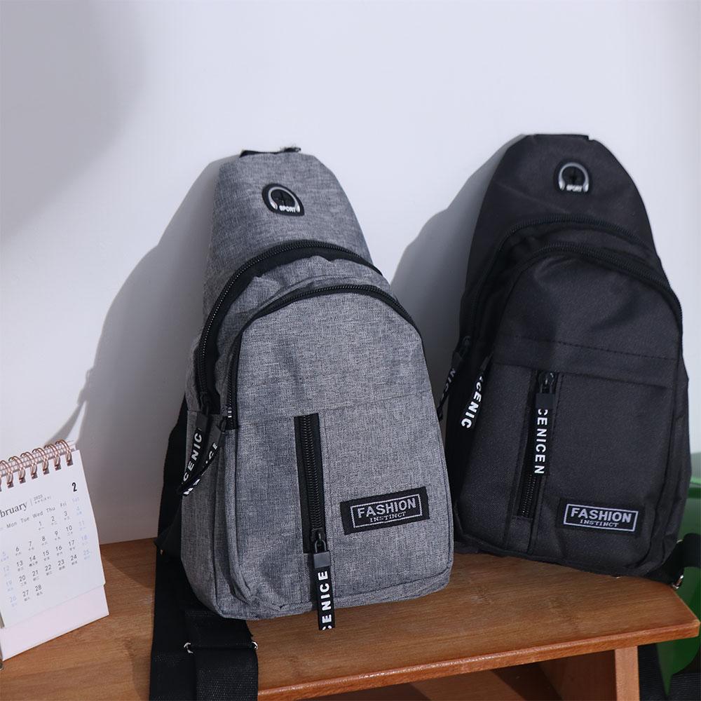 Multifunctional Men's Chest Bag Large Capacity Sports Waist Bag Shoulder Crossbody Bag  Business