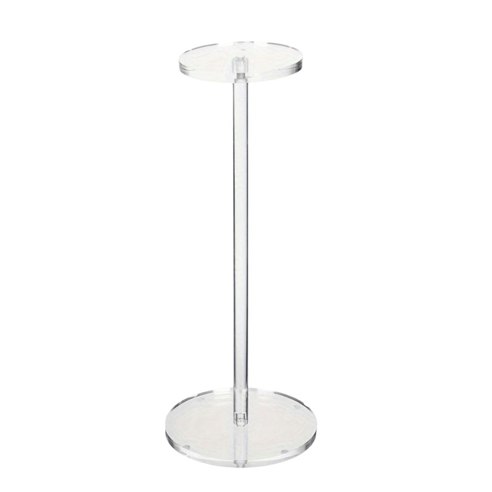Round Hat & Wig Display Stand Acrylic Freestanding Plastic Shelf Desktop Storage Rack Wig Showcase