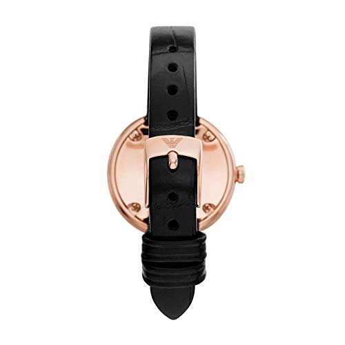 Emporio Armani ROSA AR11356 Women's Watch, Black, Officially Imported