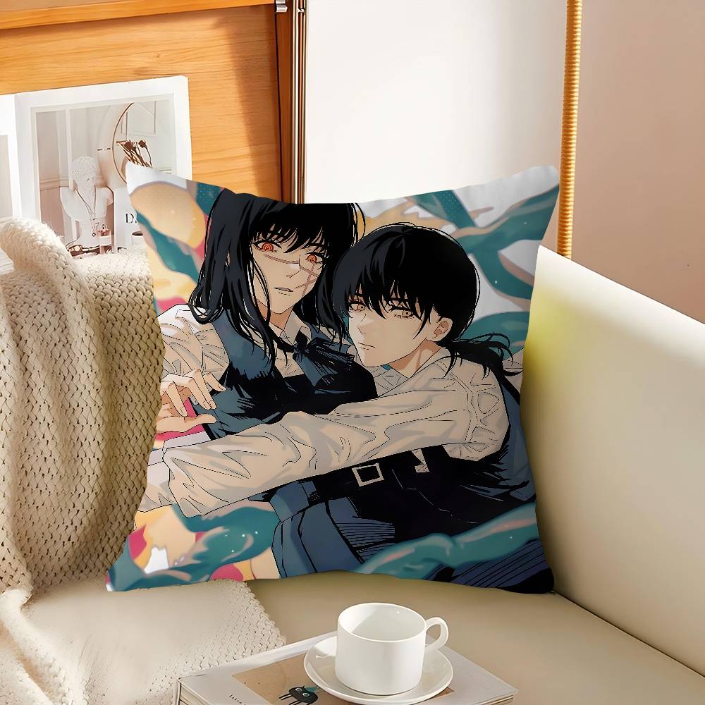 

Человек-бензопила Митака Аса Наволочка для подушки Наволочка Обивка Диван Декоративная подушка Домашний декор Наволочка 16x16Inch