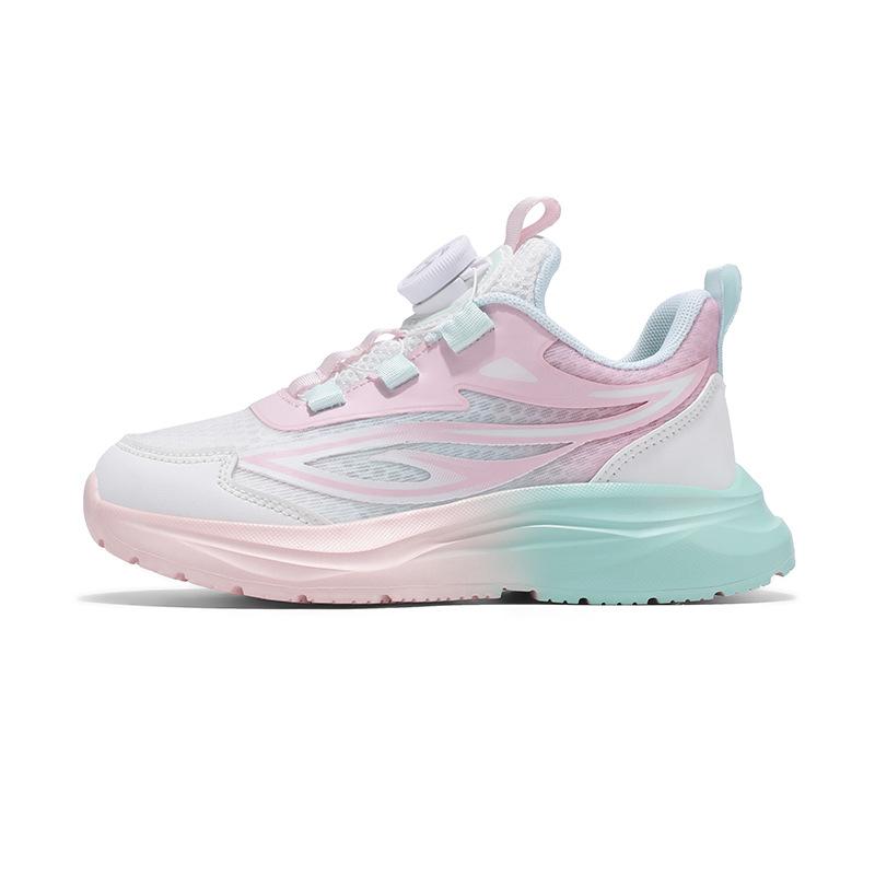 Classmate summer 22 new children's running shoes single mesh breathable rotating button non-slip children's sports shoes