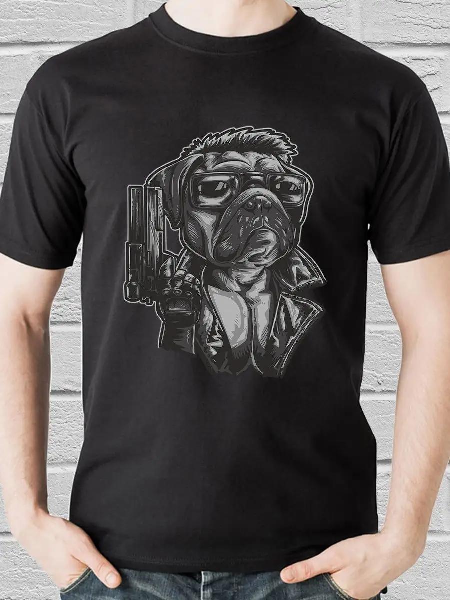 Pug print T-shirt S