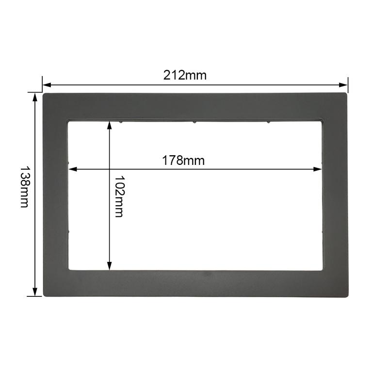 Universal 7 Inch 2Din Stereo Car Audio Frame Auto Radio Android Player Refit Decorative Framework Fascia Installation Accessory