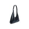By Far Amber Vintage Patent Leather Underarm Bag Crescent Shoulder Bag Large Women bags Black 19PFAMRSBLWLAR
