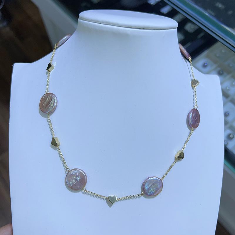Trendy Baroque Style Natural Pearl Necklace