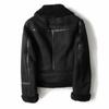 Autumn Winter Style Suede Suede Surface Fur Integrated Warm Jacket Locomotive Clothing Women
