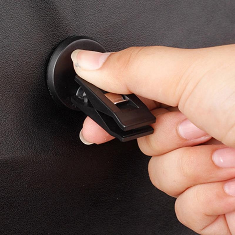 2pcs Multifunction Adhesive Clip Holder for Car Interiors Organizing Tickets Cards and Small Electronics Without Sliding