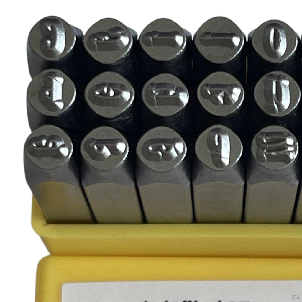 Metal Letter Mark -Set Stamp Tool Kit Permanently Shape Graval Numbers That Are Impressed for