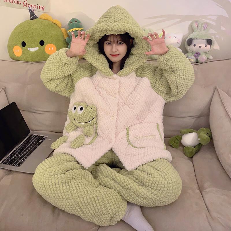 

Женский универсальный комплект для отдыха Qiaomeiren с флисовой подкладкой