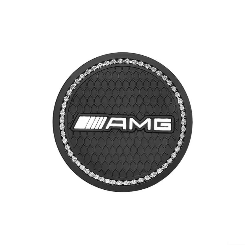 

Car Coasters Rubber Water Cup Holder Anti-slip Pad Stickers For Mercedes benz A B C E G CLA GLK CLASS W221 W212 W213 W176 W205