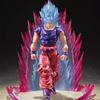 15th Anniversary Super Saiyan Blue Goku Kaio-Ken Battle Damaged Articulated Action Figure Collectible Anime Model Toy