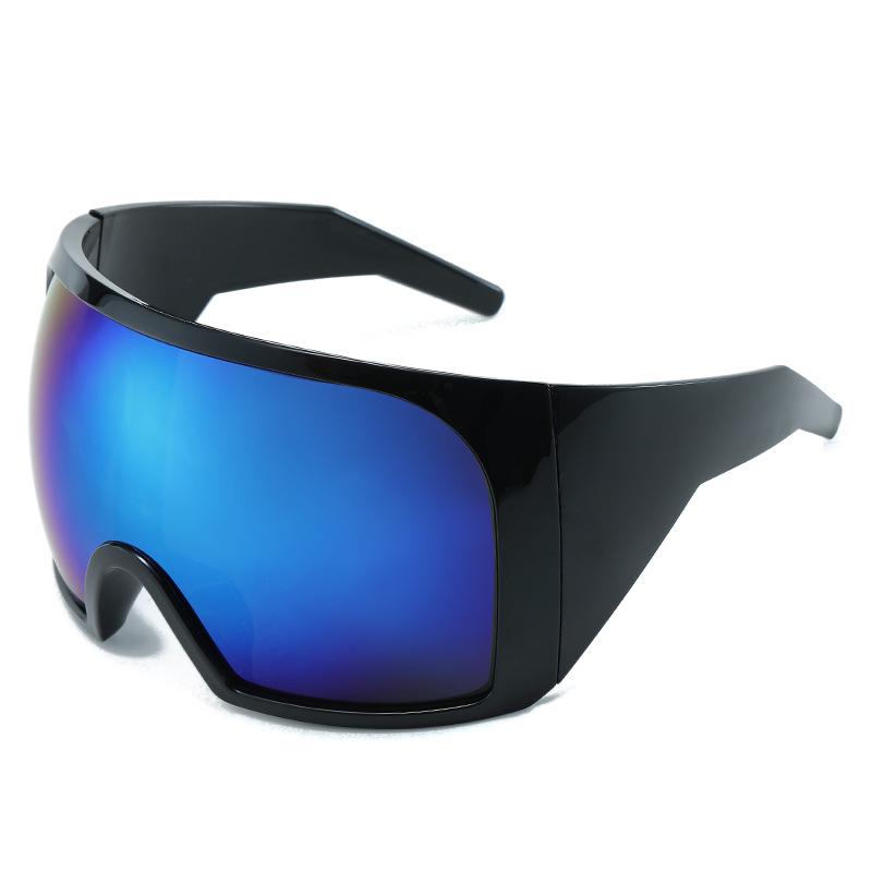 2023 Cross-Border Oversized Wraparound Futuristic Sunglasses for Men and Women