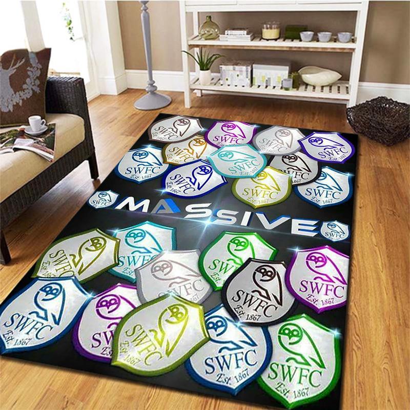 Sheffield Wednesday Football Club Carpet Rug for Living Room Bedroom Home Sofa Decoration,Kids play Non-slip Floor Mat