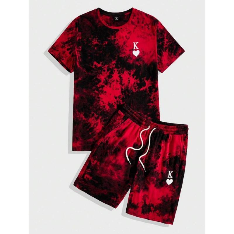 Summer Daily Men's Casual Shorts 3D Black And White Printed Men's T-shirt Shorts Set Urban Street Men Fashion Short Sleeves