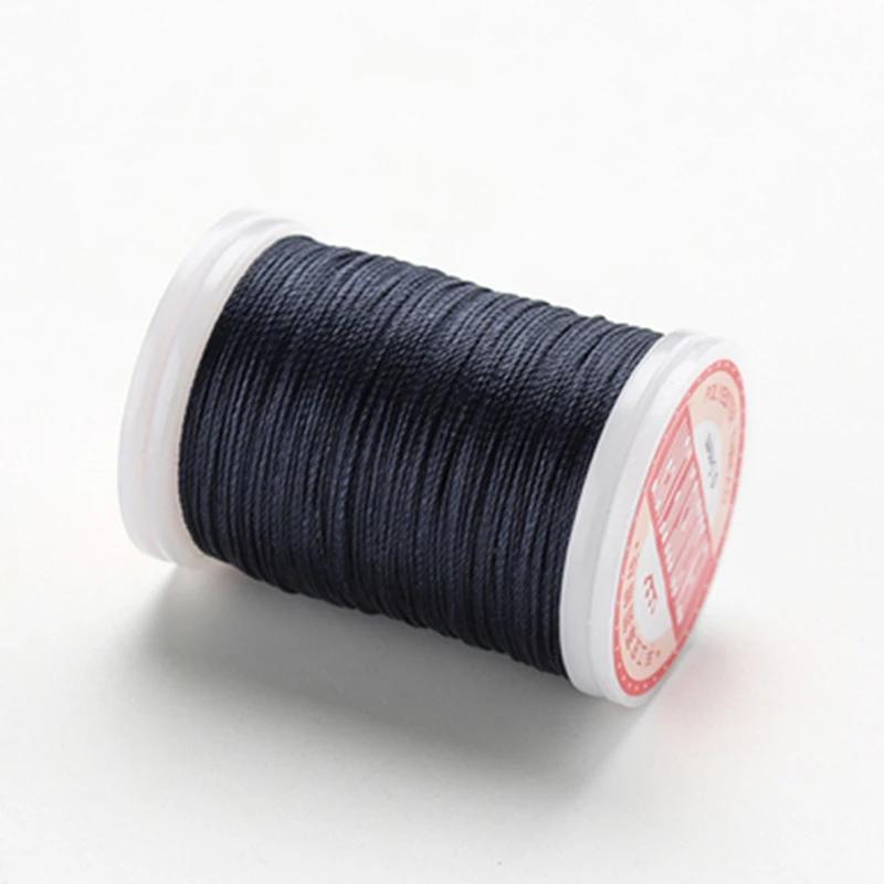 

Waxed Thread For Leather DIY Accessories Leather Craft Sewing Thread Round Waxed Thread Polyester Cord Wax Coated Strings 0.6mm