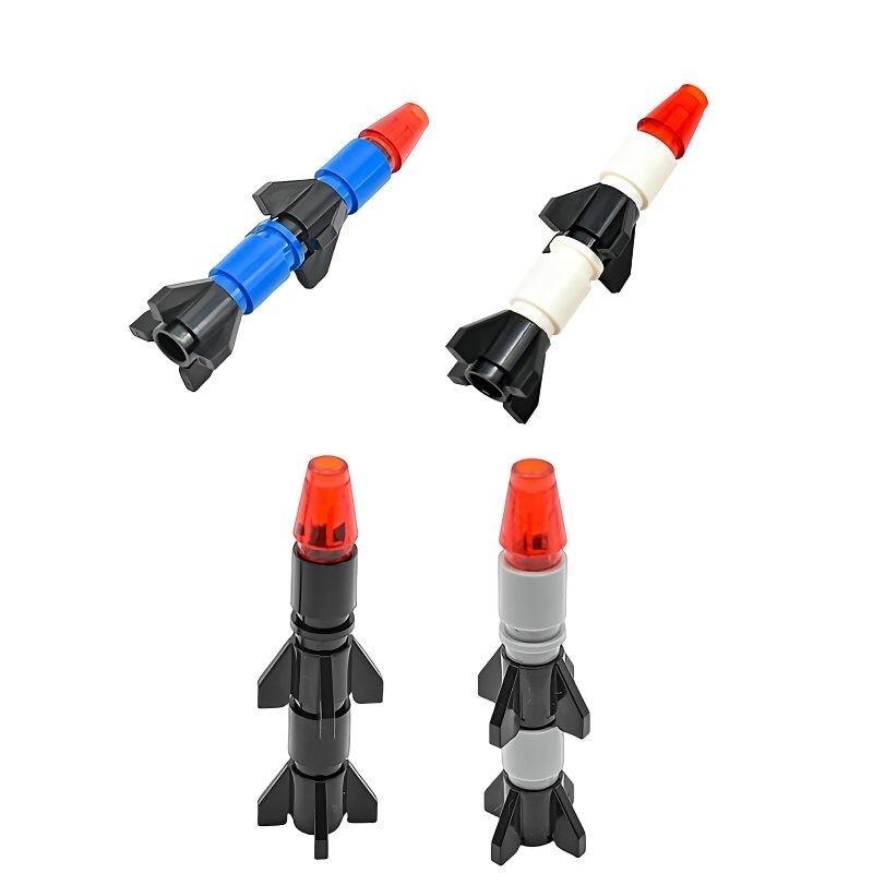 MOC Building Blocks Rocket Launcher Missile Modelling Cannonball Decoration Modification Technical Parts Compatible with Legoeds
