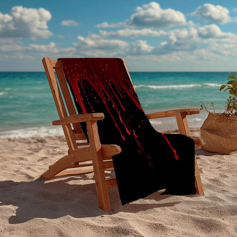 Ręcznik plażowy Slayer Blood Dripping Fashion: Idealne na letnie przygody Miękkie, chłonne i szybkoschnące, odpowiednie do pływania i kąpieli