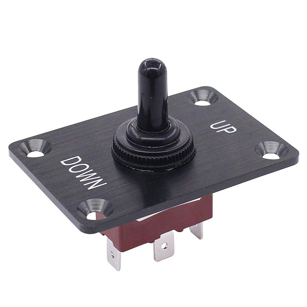 12V DC Heavy Duty Toggle Switch Waterproof Toggle Switch 2 Pin 3Pin ON/Off SPST UP DOWN with Mounting Panel Weatherproof Cap