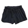 Elastic Waist Sports Loose Solid Color Cotton Blend Shorts