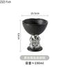 BR190mlCeramic Ice Cream Cup Heart-shaped Dessert Bowl Creative Frosted Relief Rabbit High Footed Cup Cute Rabbit Fruit Salad BowlEY